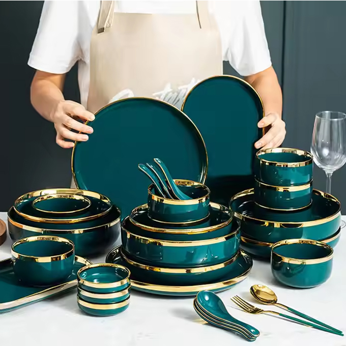 Ceramic Dinner Plates Set
